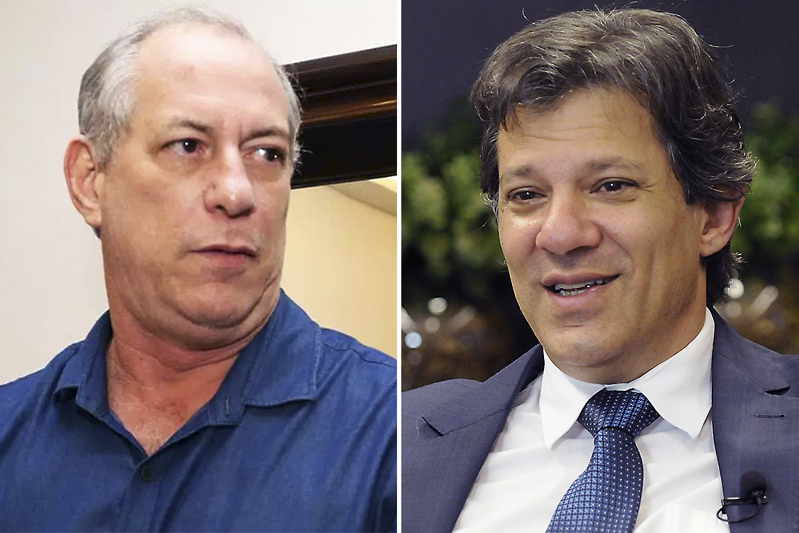 Ciro Gomes e Fernando Haddad avaliam uni o da esquerda VEJA