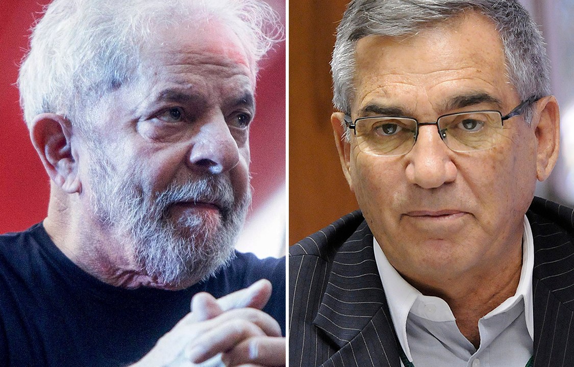 O presidente Luiz Inácio Lula da Silva e o ex-ministro Gilberto Carvalho