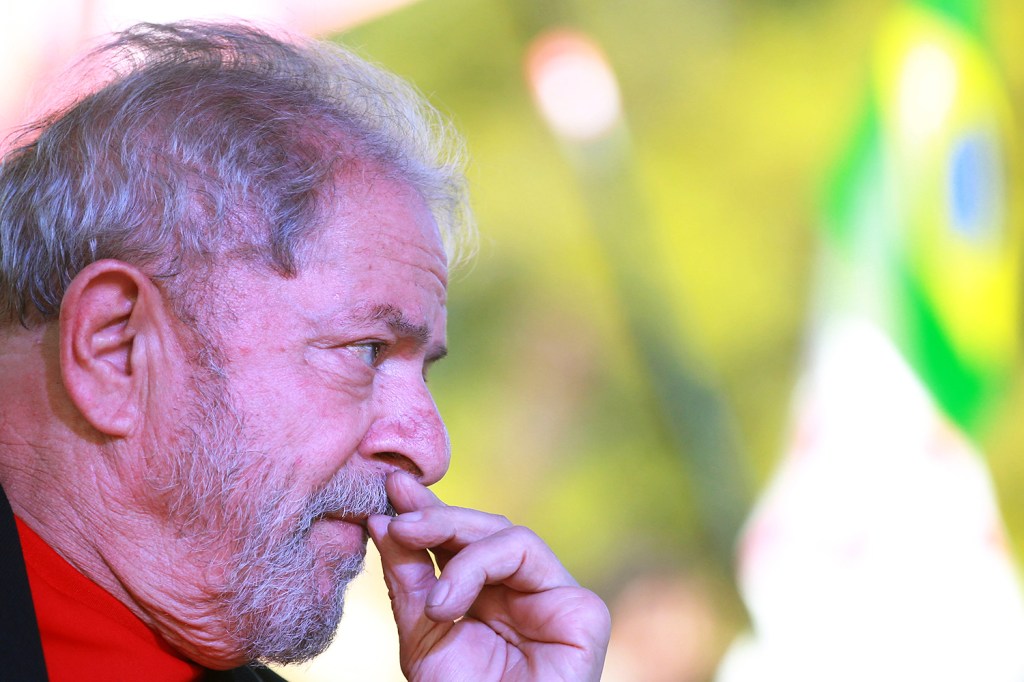 O ex-presidente Lula realiza comício em Santana do Livramento (RS) - 19/03/2018