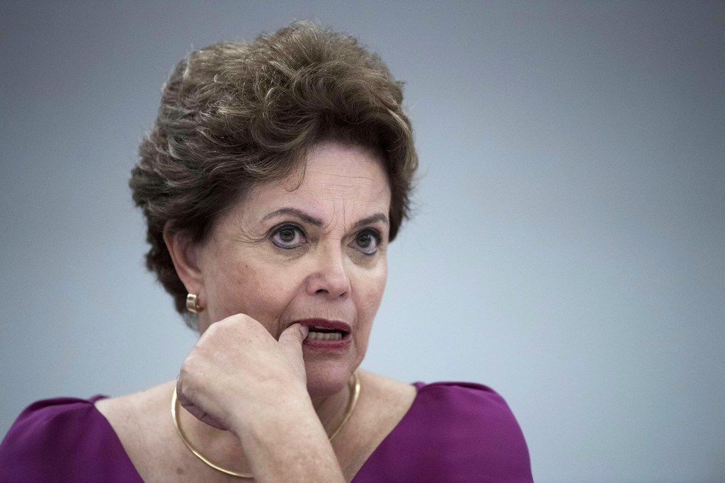 A ex-presidente Dilma Rousseff durante evento realizado no Rio de Janeiro (RJ) - 26/03/2018