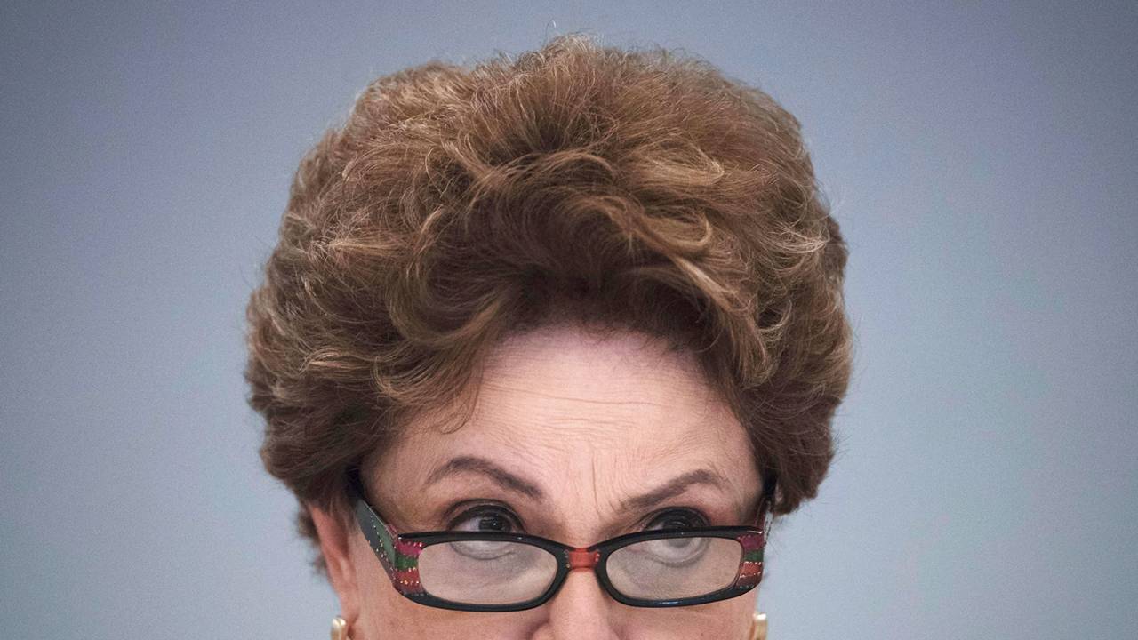 A ex-presidente Dilma Rousseff discursa durante evento realizado no Rio de Janeiro (RJ) - 26/03/2018