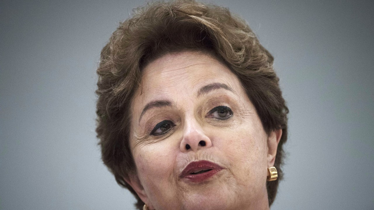 A ex-presidente Dilma Rousseff discursa durante evento realizado no Rio de Janeiro (RJ) - 26/03/2018