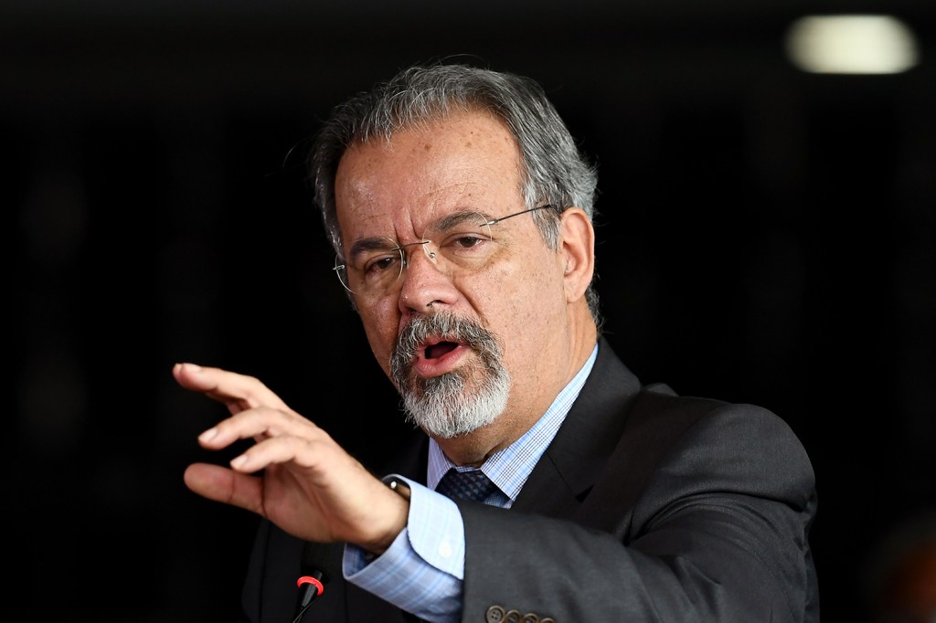 O ministro da Segurança Pública, Raul Jungmann, durante cerimônia em Brasília (DF) - 03/02/2018