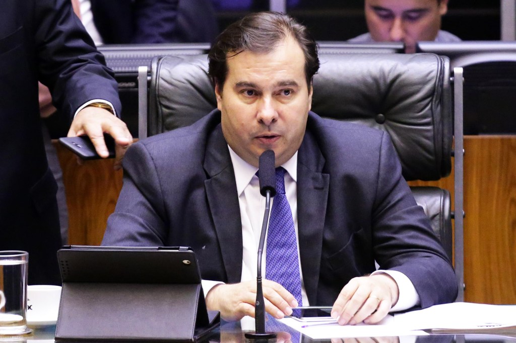 O presidente da Câmara dos Deputados, Rodrigo Maia, durante sessão plenária em Brasília (DF) - 28/02/2018