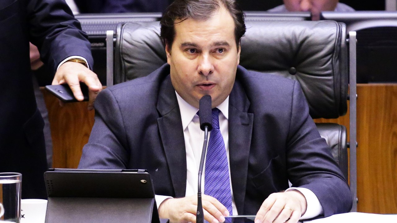 O presidente da Câmara dos Deputados, Rodrigo Maia, durante sessão plenária em Brasília (DF) - 28/02/2018