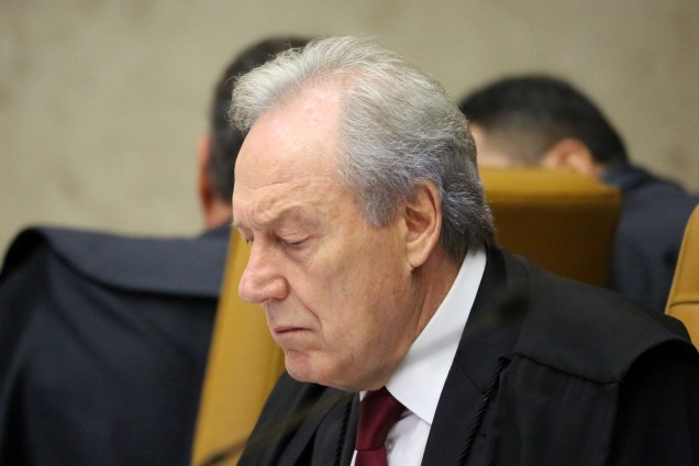 O ministro Ricardo Lewandowski em sessão no Supremo Tribunal Federal, em Brasília (DF) - 22/03/2018