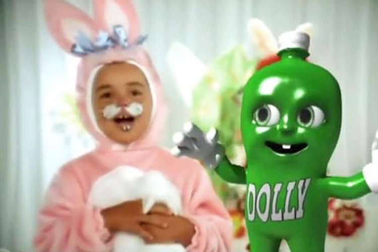 Propaganda de Páscoa da 'Dolly', veiculada na TV e internet