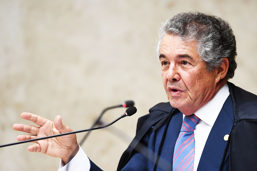O ministro do STF, Marco Aurélio Mello, durante sessão em Brasília (DF) - 21/03/2018
