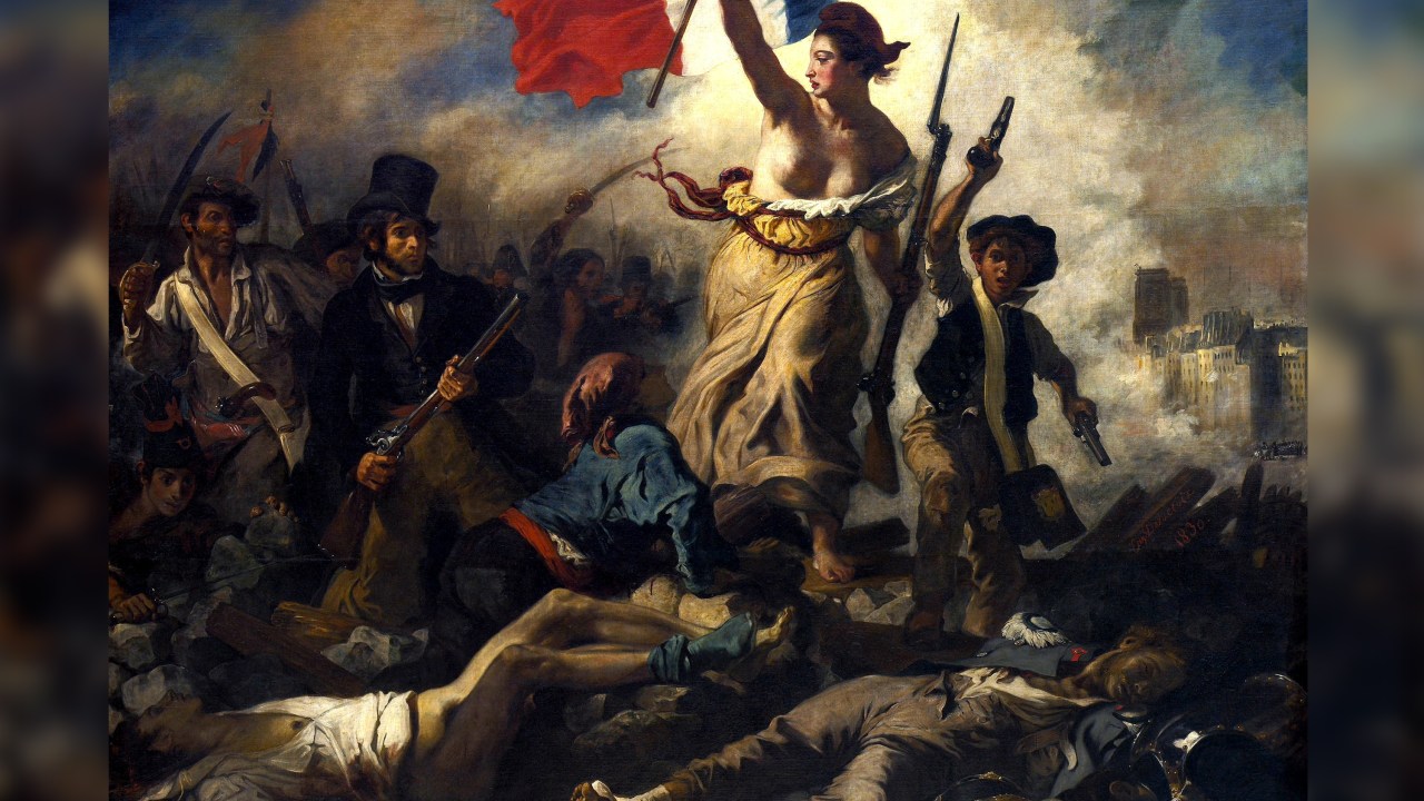A Liberdade guiando o povo, de Eugène Delacroix