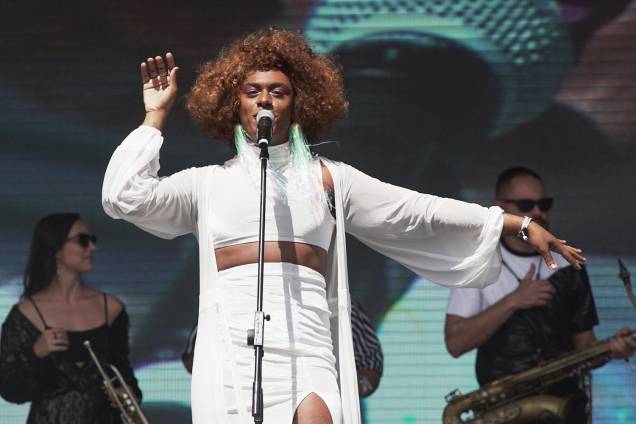 Liniker se apresenta durante o segundo dia do festival Lollapalooza, no Autódromo de Interlagos - 24/03/2018 Liniker se apresenta durante o segundo dia do festival Lollapalooza, no Autódromo de Interlagos - 24/03/2018