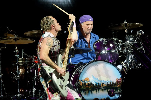 A banda Red Hot Chili Peppers fecha a primeira noite de shows do Lollapalooza 2018, no Autódromo de Interlagos - 23/03/2018