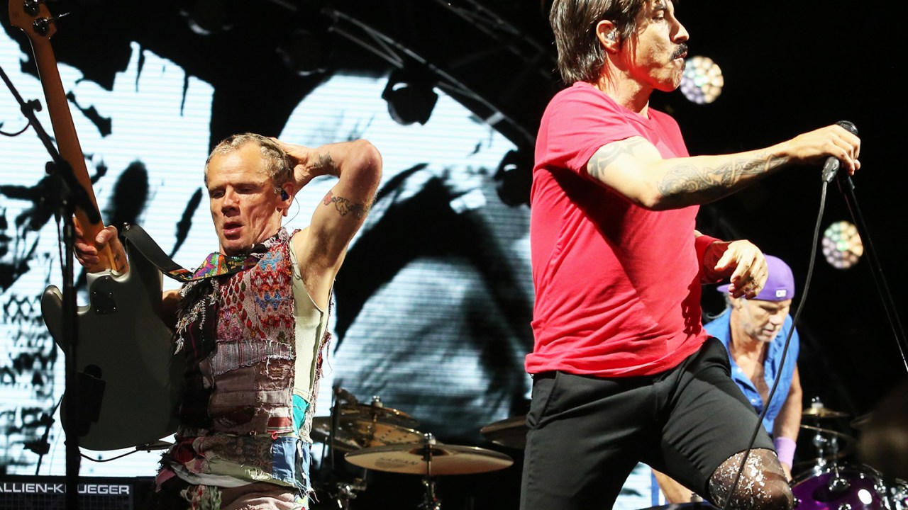 A banda Red Hot Chili Peppers fecha a primeira noite de shows do Lollapalooza 2018, realizado no Autódromo de Interlagos, zona sul da capital paulista - 23/03/2018