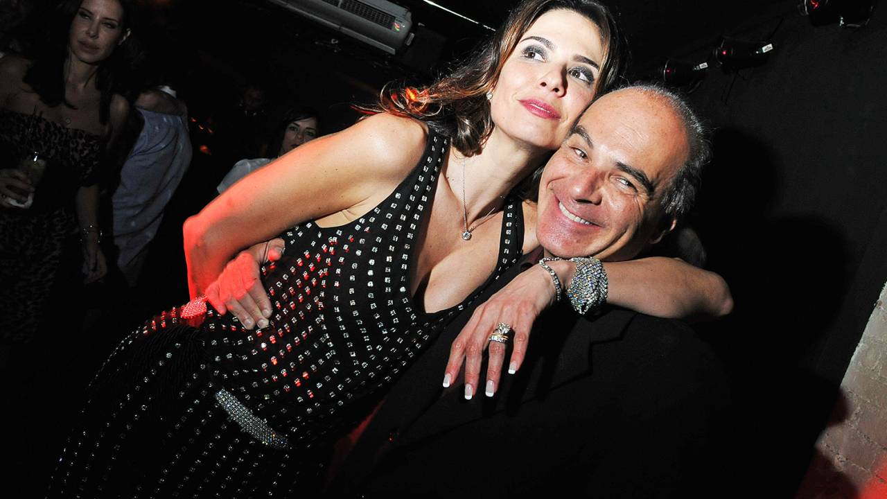 Luciana Gimenez e Marcelo de Carvalho na comemoração de sua festa de aniversário - 2009