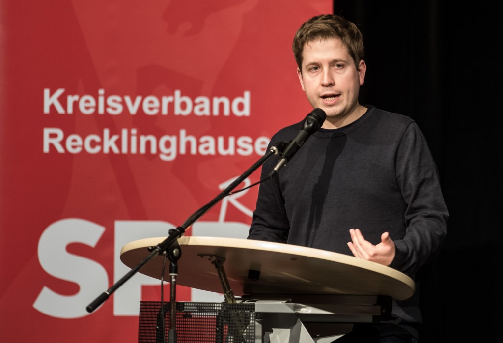 Kevin Küehnert, líder da Juso youth organização do partido social-democrata de centro esquerda (SPD) da Alemanha. 2018/02/16