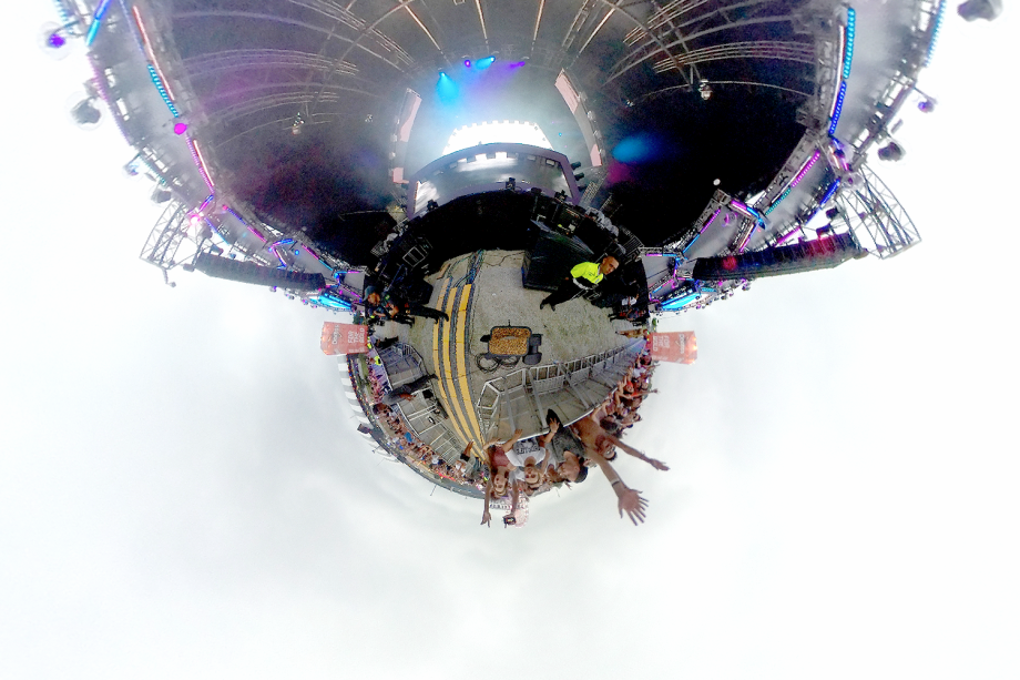 Visão micro mundo do Lollapalooza 2018 - Imagem captada com o SamSung Gear 360