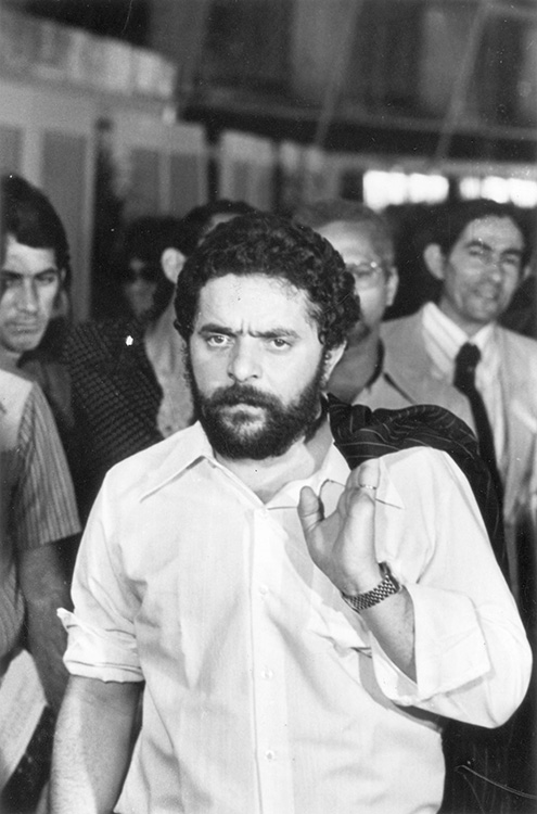 Luiz Inácio Lula da Silva, presidente do Sindicato dos Metalúrgicos de São Bernardo do Campo e Diadema, no Congresso Nacional dos Trabalhadores da Indústria, em 1978.