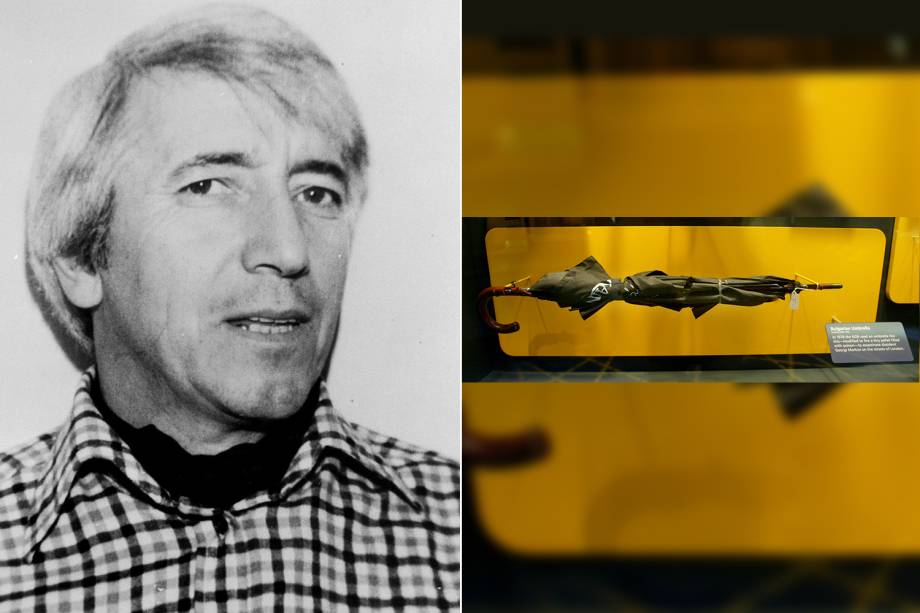 R&eacute;plica do guarda-chuva utilizado pela KGB para assassinar o radialista Georgi Markov
