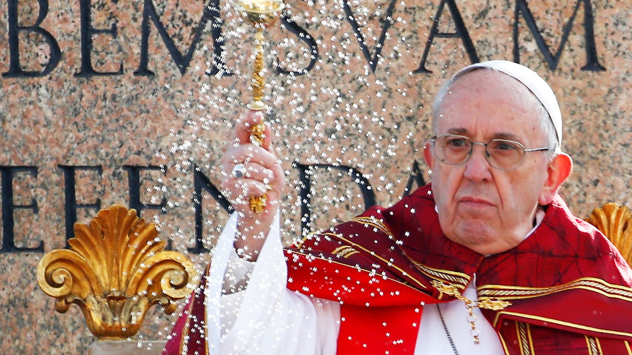 Papa Francisco realiza missa de Domingo de Ramos, no Vaticano - 25/03/2018