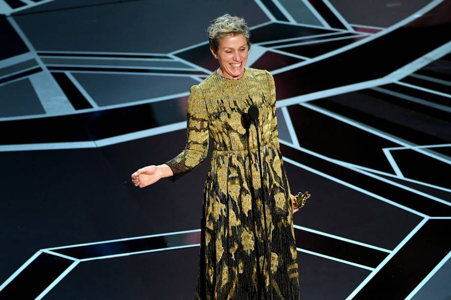 Frances McDormand vence o Oscar de melhor atriz por 'Três Anúncios para um Crime' Frances McDormand vence o Oscar de melhor atriz por 'Três Anúncios para um Crime'