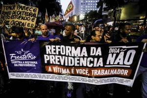 Ato Contra a Reforma da Previdência no RJ