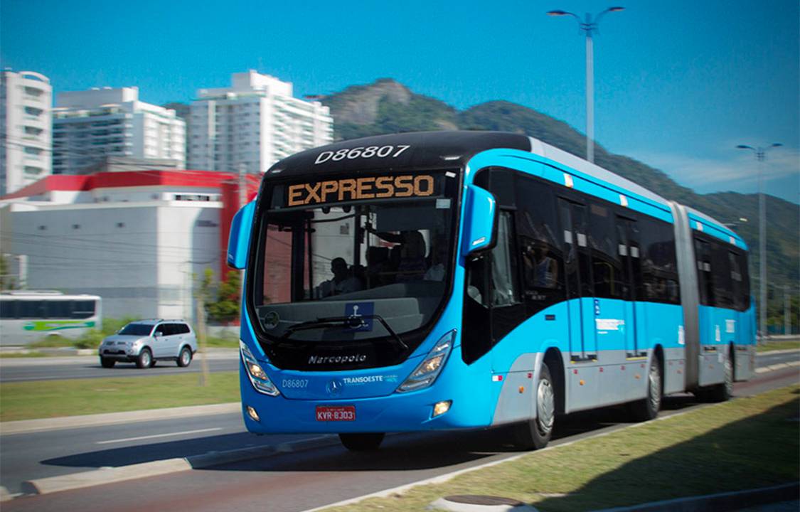 Ônibus do BRT no Rio