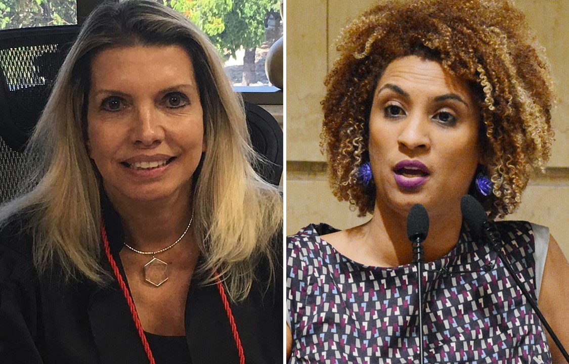 Desembargadora Marília Castro Neves e a vereadora Marielle Franco, assassinada