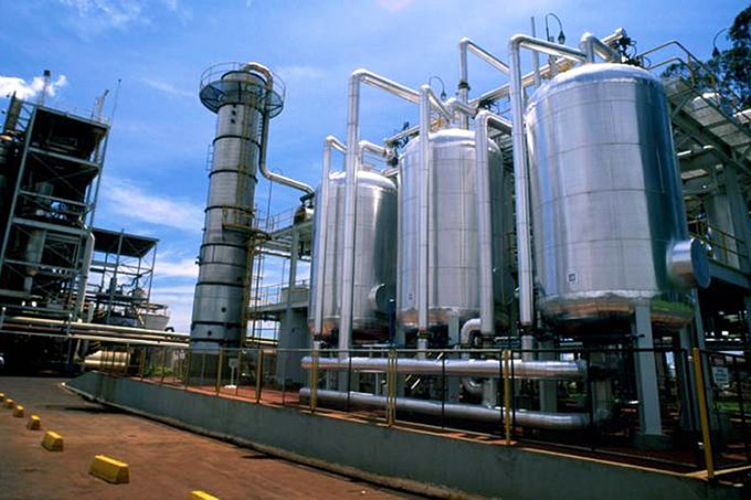 Usina de etanol Santa Elisa, em Sertãozinho, São Paulo