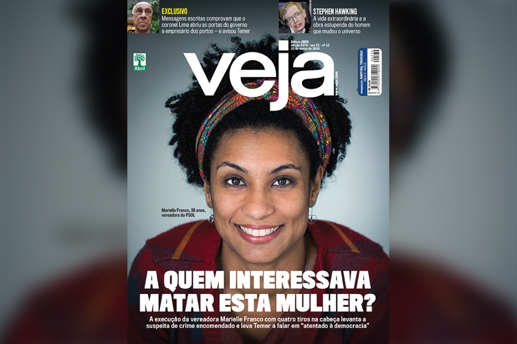 A CAPA - A edição de VEJA que noticiou a morte de Marielle: a pergunta que ainda clama por uma resposta
