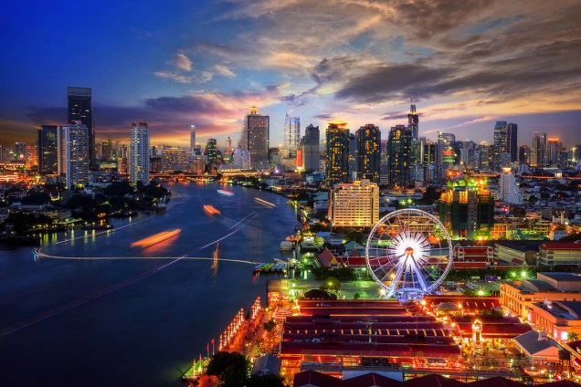 Vista de Bangkok, na Tailândia