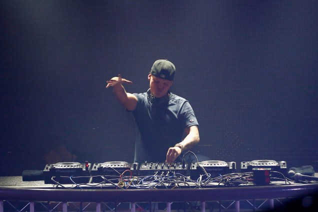 DJ Avicii se apresenta no palco durante a Rolling Stone Live São Francisco, na Califórnia - 07/02/2016