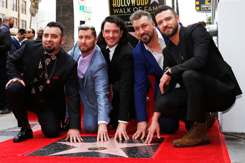 Ex-integrantes do ‘NSync se reúnem na Calçada da Fama, em Los Angeles - 30/04/2018