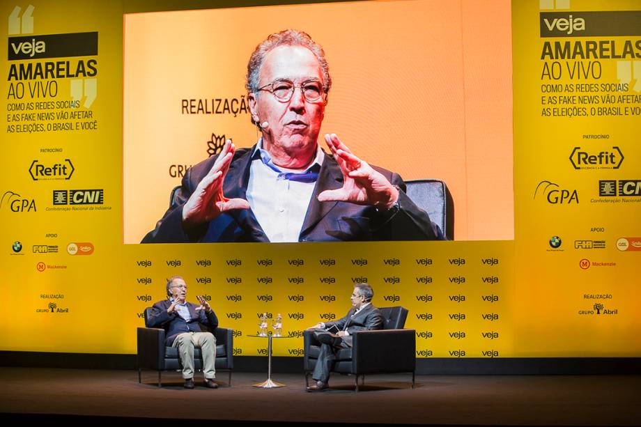 Nizan Guanaes, fundador do Grupo ABC, foi entrevistado pelo redator-chefe de VEJA e titular da coluna Radar, Mauricio Lima - 24/04/2018