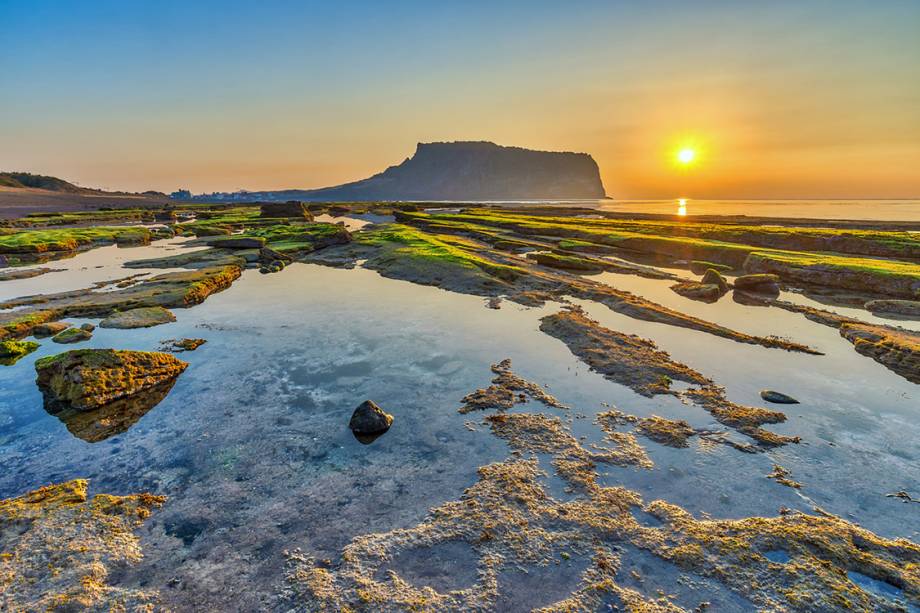 Vista da Ilha JeJu, na Coreia do Sul