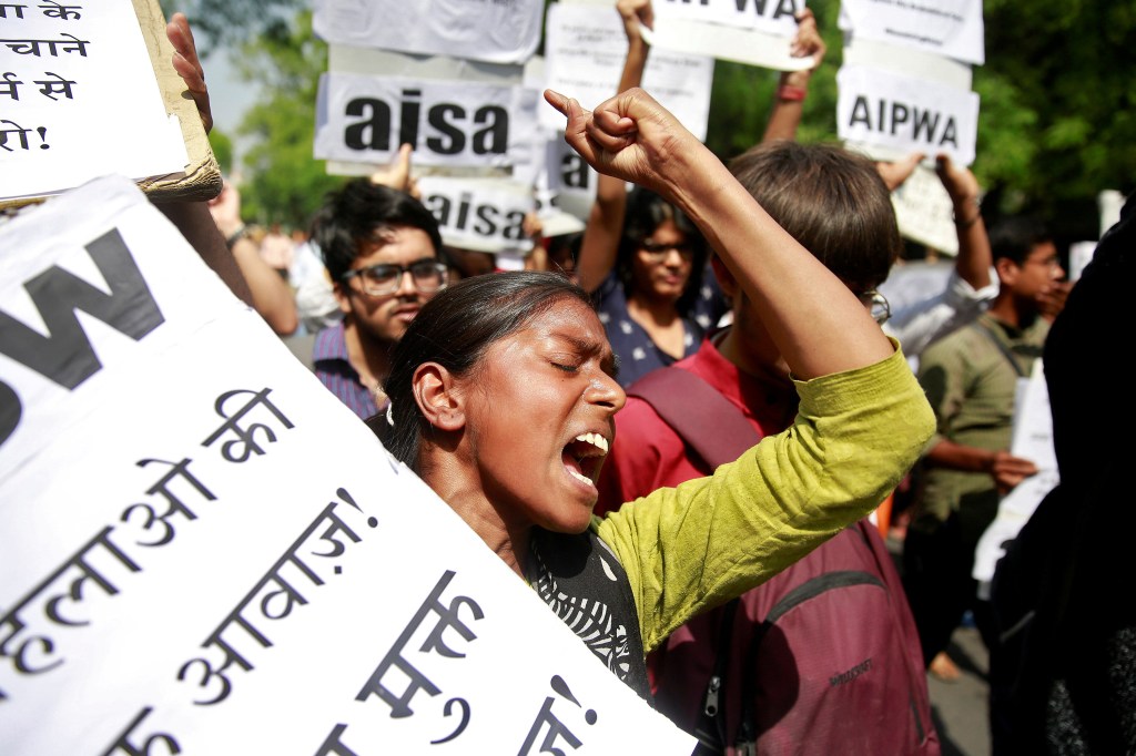 Protesto contra estupro de crianças na Índia