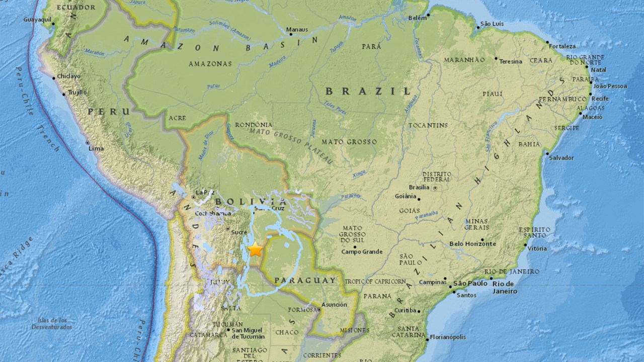 Terremoto na Bolívia é sentido no Brasil