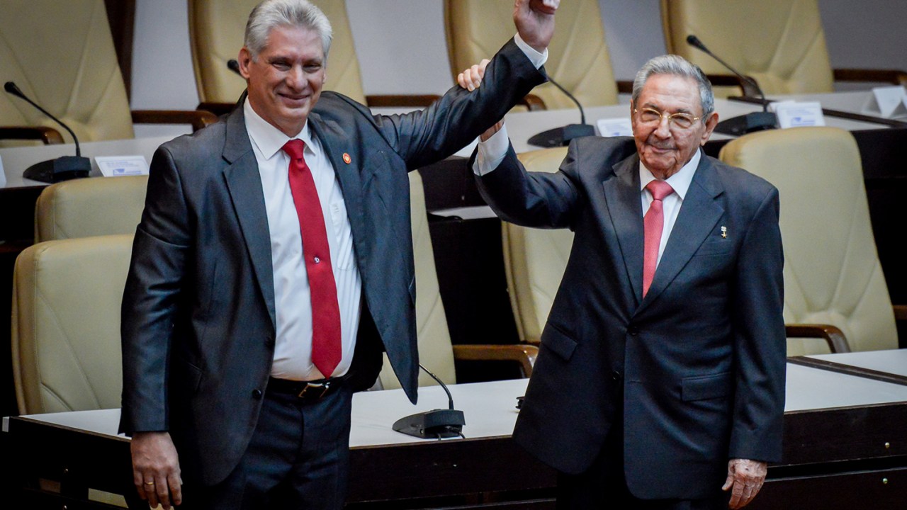 Novo presidente eleito de Cuba Miguel Diaz-Canel