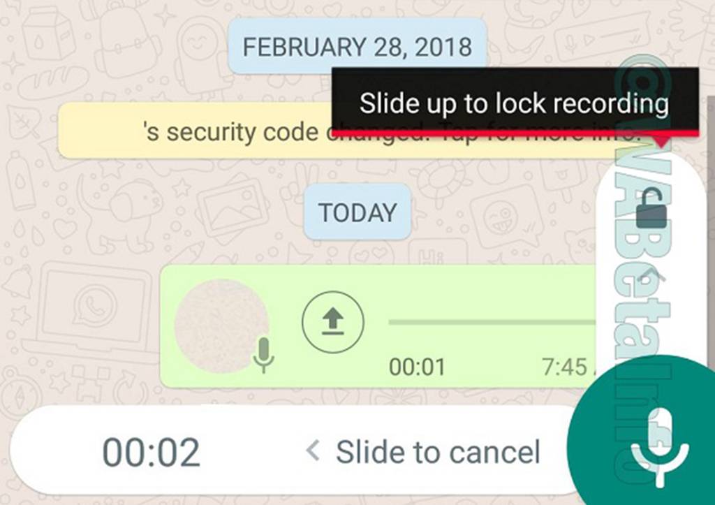 Recurso de gravação Whatsapp