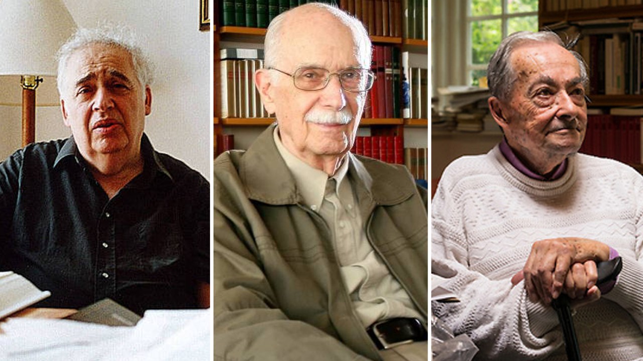 O francês George Steiner, o americano Harold Bloom e o brasileiro Antonio Candido