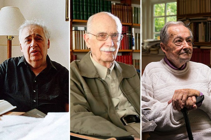 O francês George Steiner, o americano Harold Bloom e o brasileiro Antonio Candido