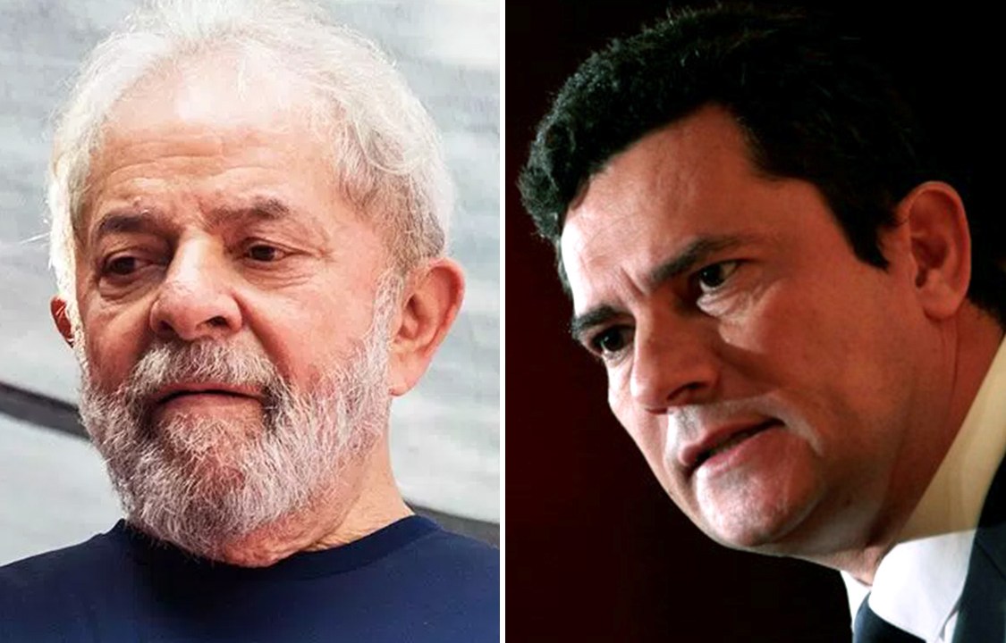 O ex-presidente Lula e o juiz Sergio Moro