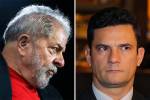 O ex-presidente Lula e o juiz Sergio Moro