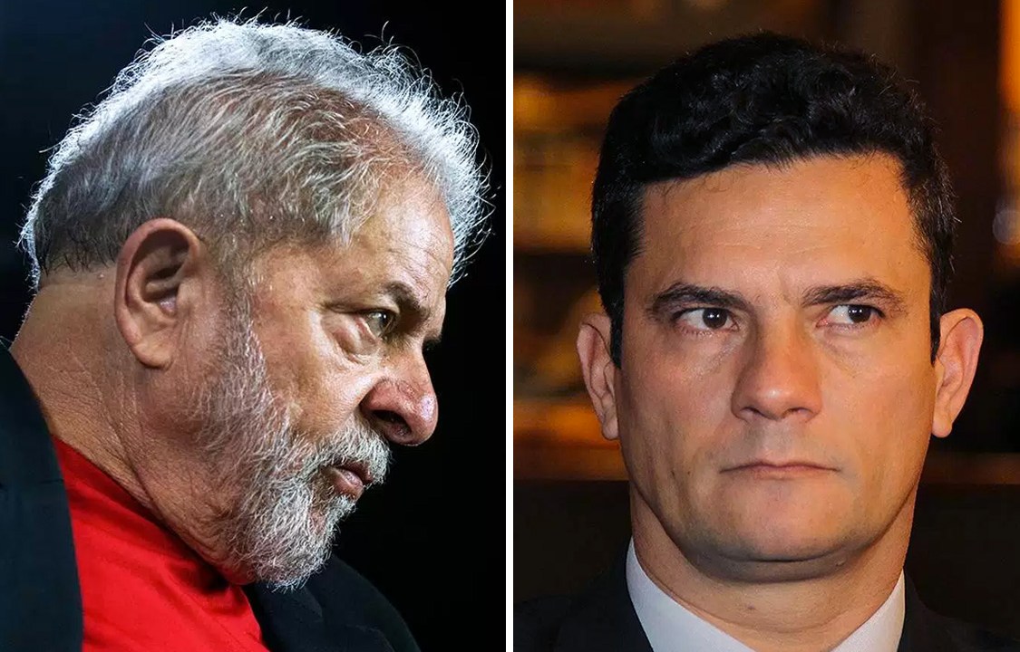 O ex-presidente Lula e o juiz Sergio Moro