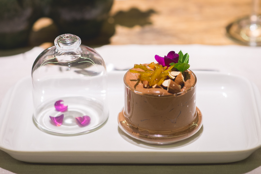 Grand Cru: Mousse de chocolate na sobremesa do jantar