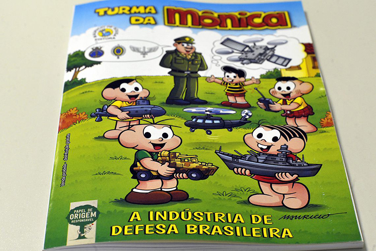 O Ministério da Defesa e a Agência Brasileira de Desenvolvimento Industrial, lançam o almanaque 'A Turma da Mônica e a Indústria de Defesa'