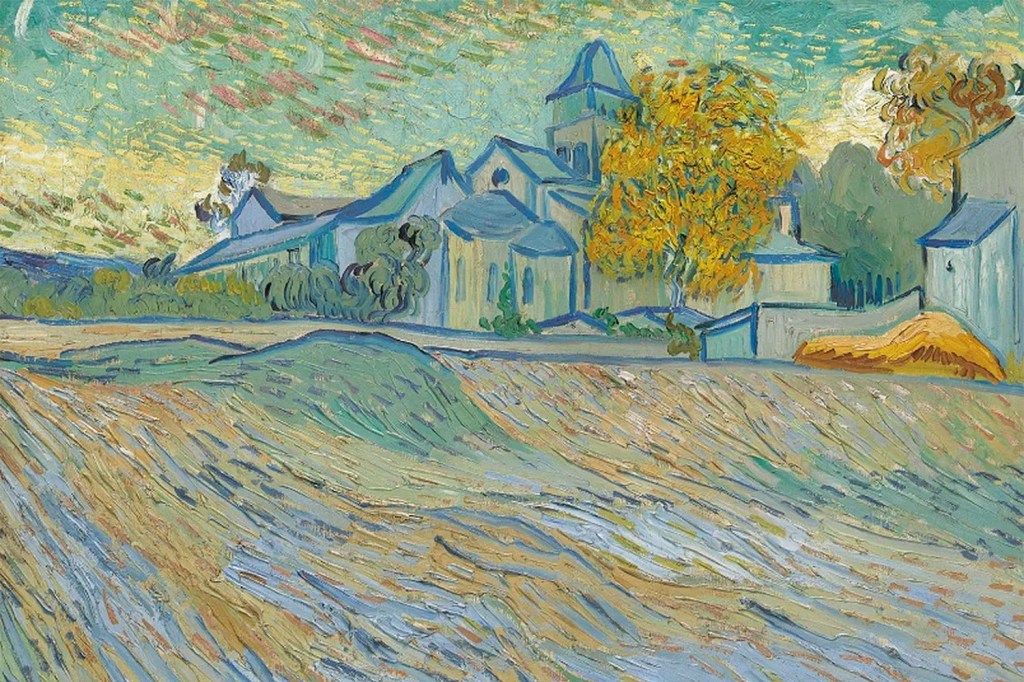 ue de l'asile et de la Chapelle de Saint-Rémy" de Vincent Van Gogh