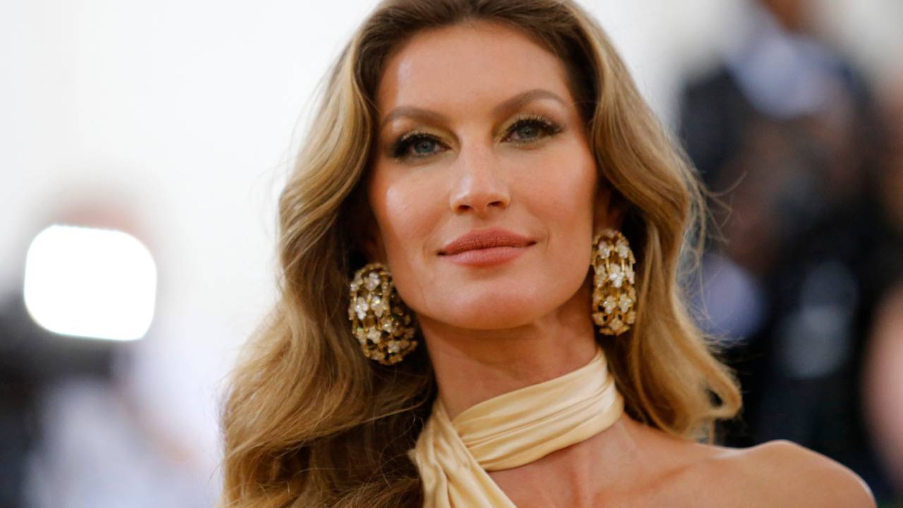 A modelo Gisele Bündchen posa para foto no Museu Metropolitano de Nova York, durante o MET Gala - 07/05/2018