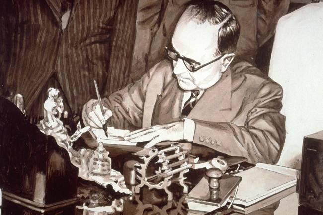 O presidente Getúlio Vargas assina a Lei 2.004, de 1953, que criou a Petrobras e estabeleceu o monopólio estatal do petróleo