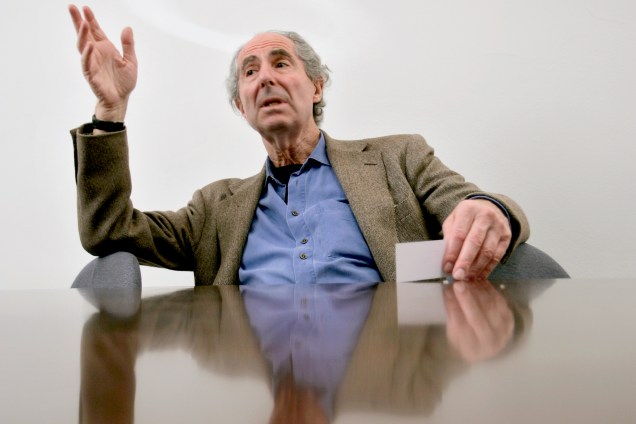 Escritor americano Philip Roth, em Nova York em 2007