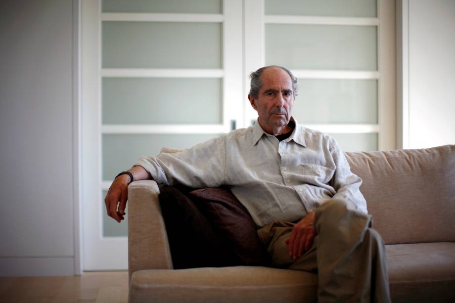 O escritor Philip Roth em retrato feito em Nova York em setembro de 2010