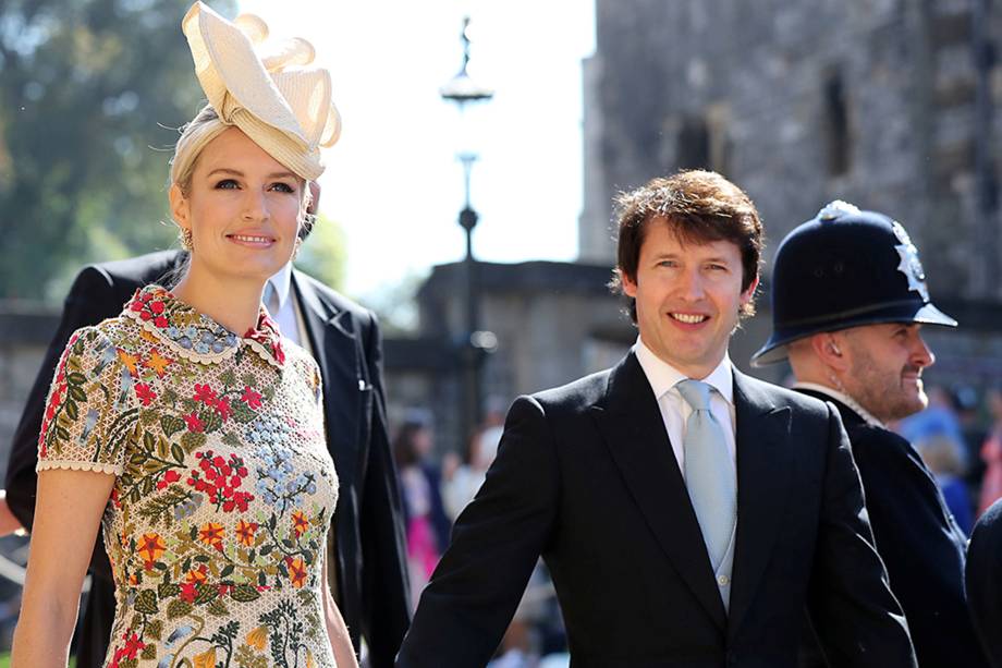 Sofia Wellesley e o marido, o cantor James Blunt